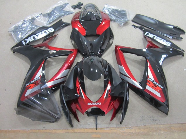 Carénages GSXR 750 K6 2006-2007 - Noir Rouge Carénages GSXR 750 K6 2006-2007 - Noir Rouge