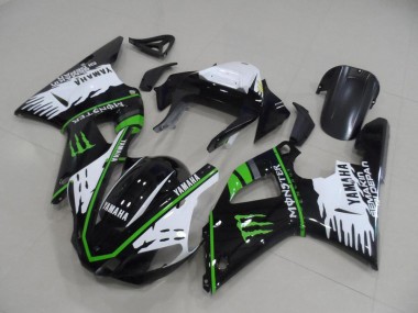 Carénages R1 2000-2001 - Noir Blanc Vert Monster