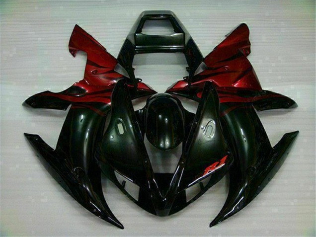 Carénages R1 2002-2003 - Noir Rouge Carénages R1 2002-2003 - Noir Rouge