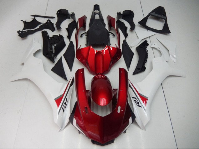Carénages R1 2015-2019 - Rouge Blanc Carénages R1 2015-2019 - Rouge Blanc