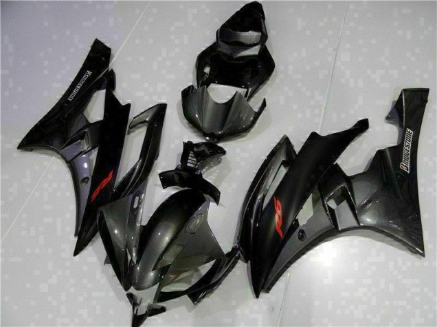 Carénages R6 2006-2007 - Gris Noir Carénages R6 2006-2007 - Gris Noir