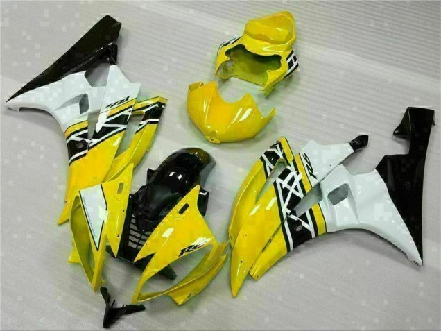Carénages R6 2006-2007 - Jaune Blanc Noir