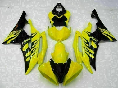 Carénages R6 2008-2016 - Jaune Noir