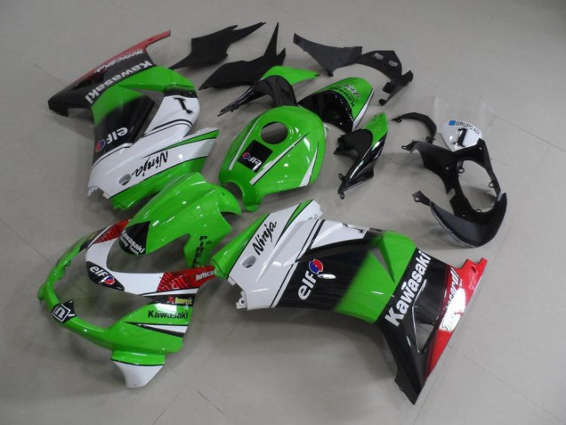 Carénages ZX 250R 2008-2012 - Vert Blanc Noir Carénages ZX 250R 2008-2012 - Vert Blanc Noir