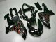 Carénages ZX10R 2006-2007 - Noir Rouge Flamme