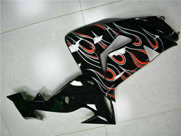Carénages ZX10R 2006-2007 - Noir Rouge Flamme