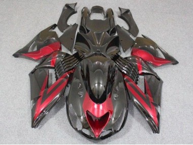 Carénages ZX14R ZZR 1400 2006-2011 - Noir Rouge