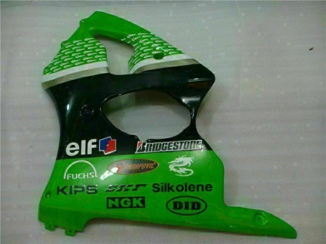 Carénages ZX6R 2000-2002 - Vert Noir Carénages ZX6R 2000-2002 - Vert Noir