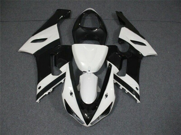 Carénages ZX6R 2005-2006 - Noir Blanc Carénages ZX6R 2005-2006 - Noir Blanc