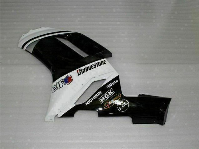 Carénages ZX6R 2007-2008 - Noir Blanc Carénages ZX6R 2007-2008 - Noir Blanc