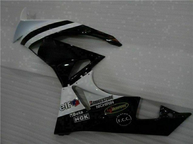 Carénages ZX6R 2009-2012 - Noir Blanc 3M Touch4 Carénages ZX6R 2009-2012 - Noir Blanc 3M Touch4