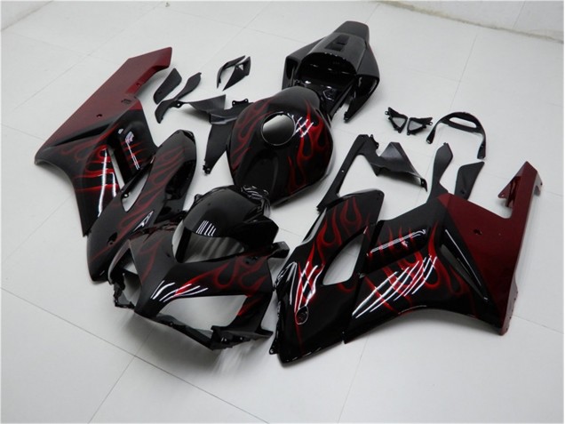 Carrosserie CBR 1000 RR 2004-2005 - Rouge Noir Carrosserie CBR 1000 RR 2004-2005 - Rouge Noir