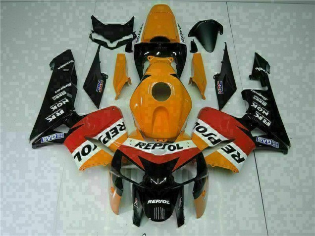Carrosserie CBR 600 RR 2005-2006 - Orange Noir Repsol Carrosserie CBR 600 RR 2005-2006 - Orange Noir Repsol