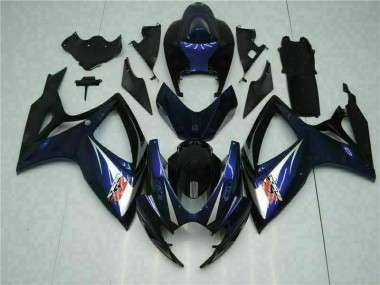 Carrosserie GSXR 600 / 750 K6 2006-2007 - Noir Bleu