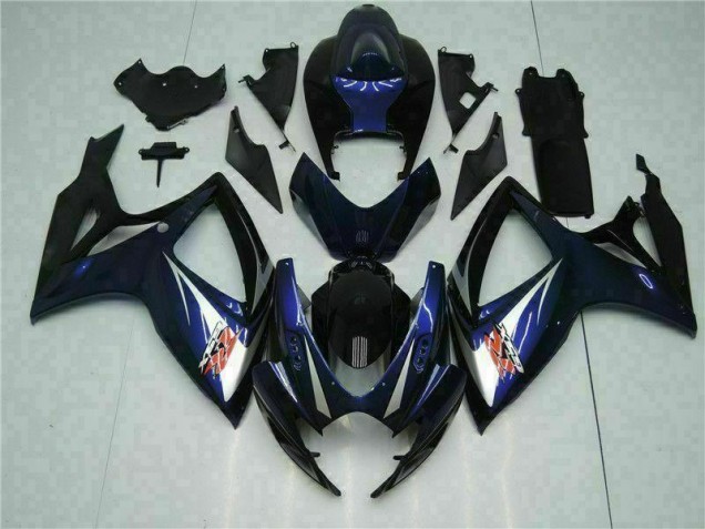 Carrosserie GSXR 600 / 750 K6 2006-2007 - Noir Bleu