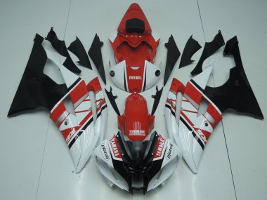 Carrosserie R6 2008-2016 - Rouge Blanc Noir