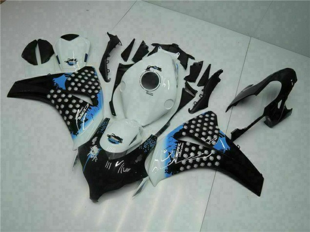 Kit Carénages Complet CBR 1000 RR 2008-2011 - Blanc Noir Kit Carénages Complet CBR 1000 RR 2008-2011 - Blanc Noir