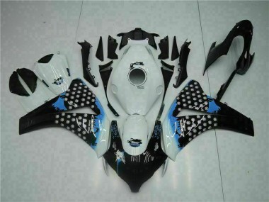 Kit Carénages Complet CBR 1000 RR 2008-2011 - Blanc Noir