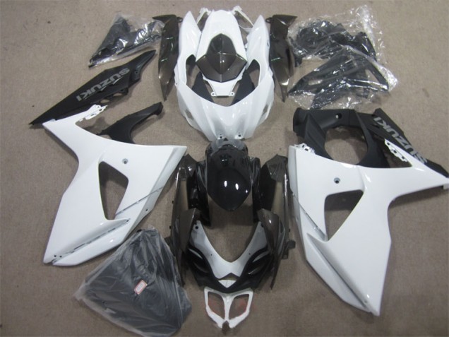 Kit Carénages Complet GSXR 1000 K9 2009-2016 - Blanc Noir Kit Carénages Complet GSXR 1000 K9 2009-2016 - Blanc Noir