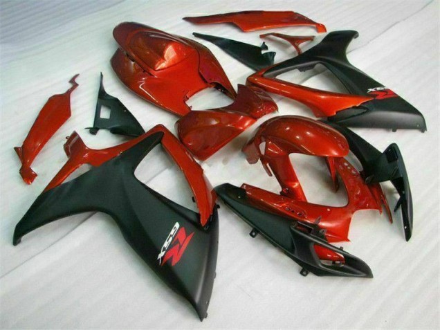 Kit Carénages Complet GSXR 600 / 750 K6 2006-2007 - Rouge Noir Kit Carénages Complet GSXR 600 / 750 K6 2006-2007 - Rouge Noir