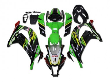 Kit Carénages Complet ZX10R 2011-2015 - Vert Noir