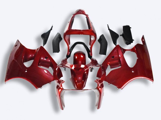 Kit Carénages Complet ZX6R 2000-2002 - Rouge Kit Carénages Complet ZX6R 2000-2002 - Rouge