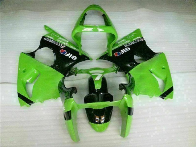 Kit Carénages Complet ZX6R 2000-2002 - Vert Noir Kit Carénages Complet ZX6R 2000-2002 - Vert Noir