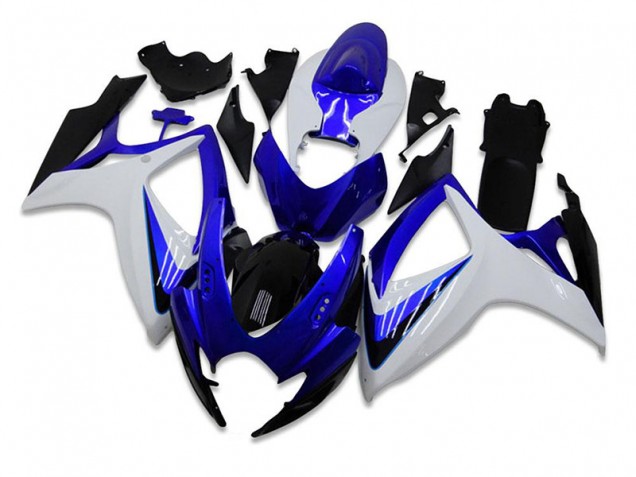 Kit Carénages GSXR 600 / 750 K6 2006-2007 - Bleu Blanc Kit Carénages GSXR 600 / 750 K6 2006-2007 - Bleu Blanc