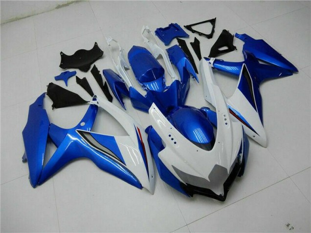 Kit Carénages & Plastique GSXR 600 / 750 K8 2008-2010 - Bleu Blanc Kit Carénages & Plastique GSXR 600 / 750 K8 2008-2010 - Bleu Blanc